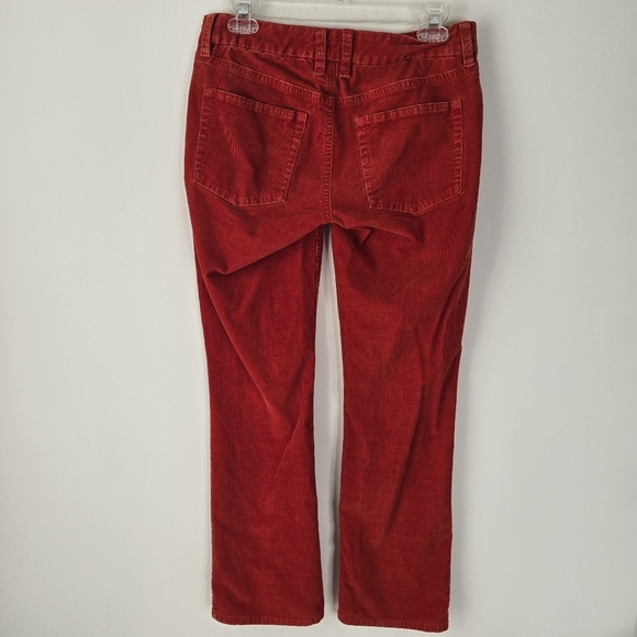J. Crew Favortie Fit Corduroy Boot Cut Pants Orange Pumpkin Spice Size 26S - Picture 6 of 12
